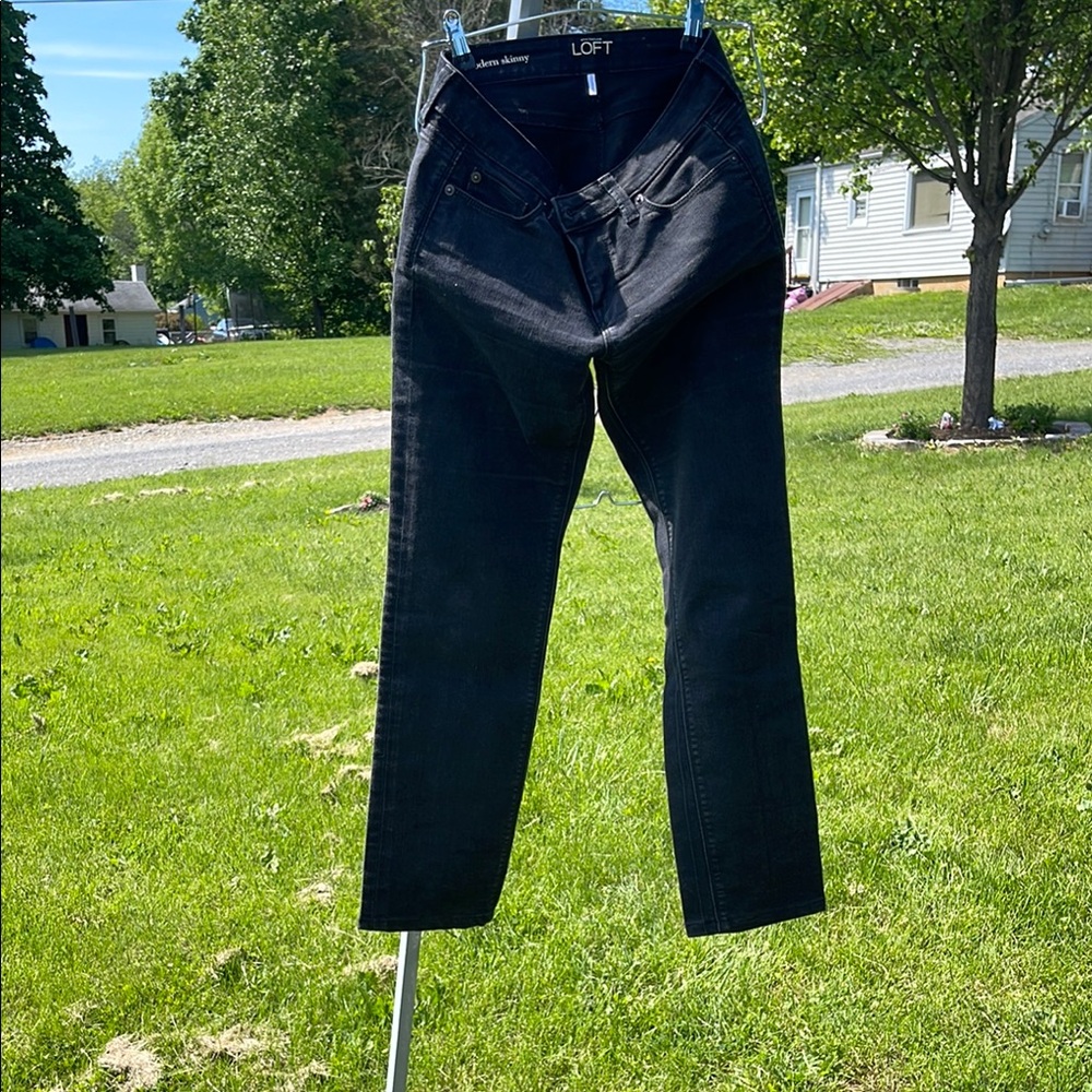 LOFT Black Slim Jeans Versatile Style